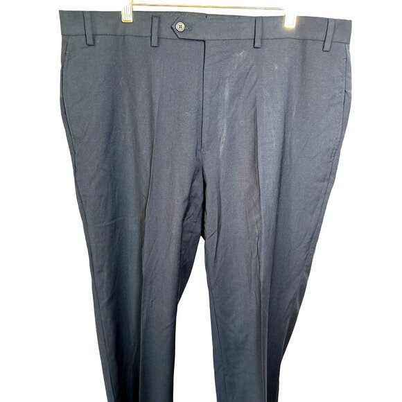 Lauren Ralph Lauren Mens Pant Size 38‎ X 32 High Performance Wool Stretch Navy - Picture 2 of 9